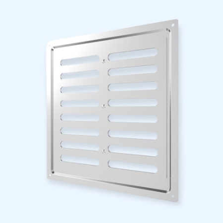 2525MER Chrome ERA Решетка вентиляционная MER регулируемая 250х250 окраш.сталь Chrome